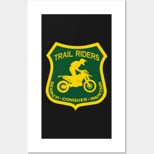 Trail Riders Search•Conquer•Maintain-Chainsaw Posters and Art